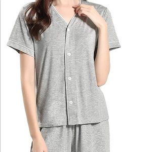 Pajama Set Gray XXL